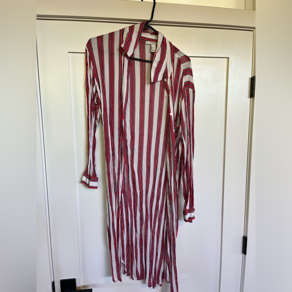 Striped kimono, worn twice